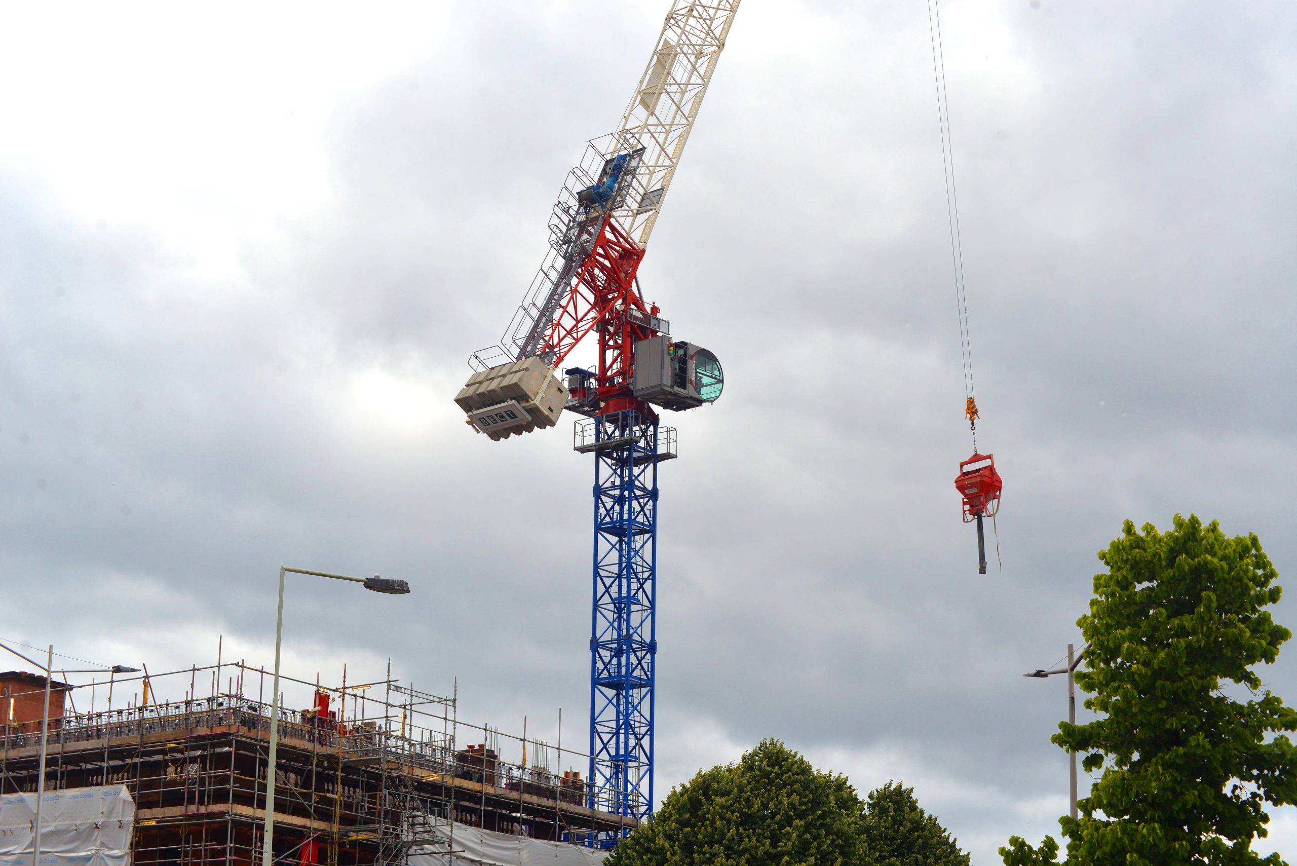 Tower crane in Cardiff